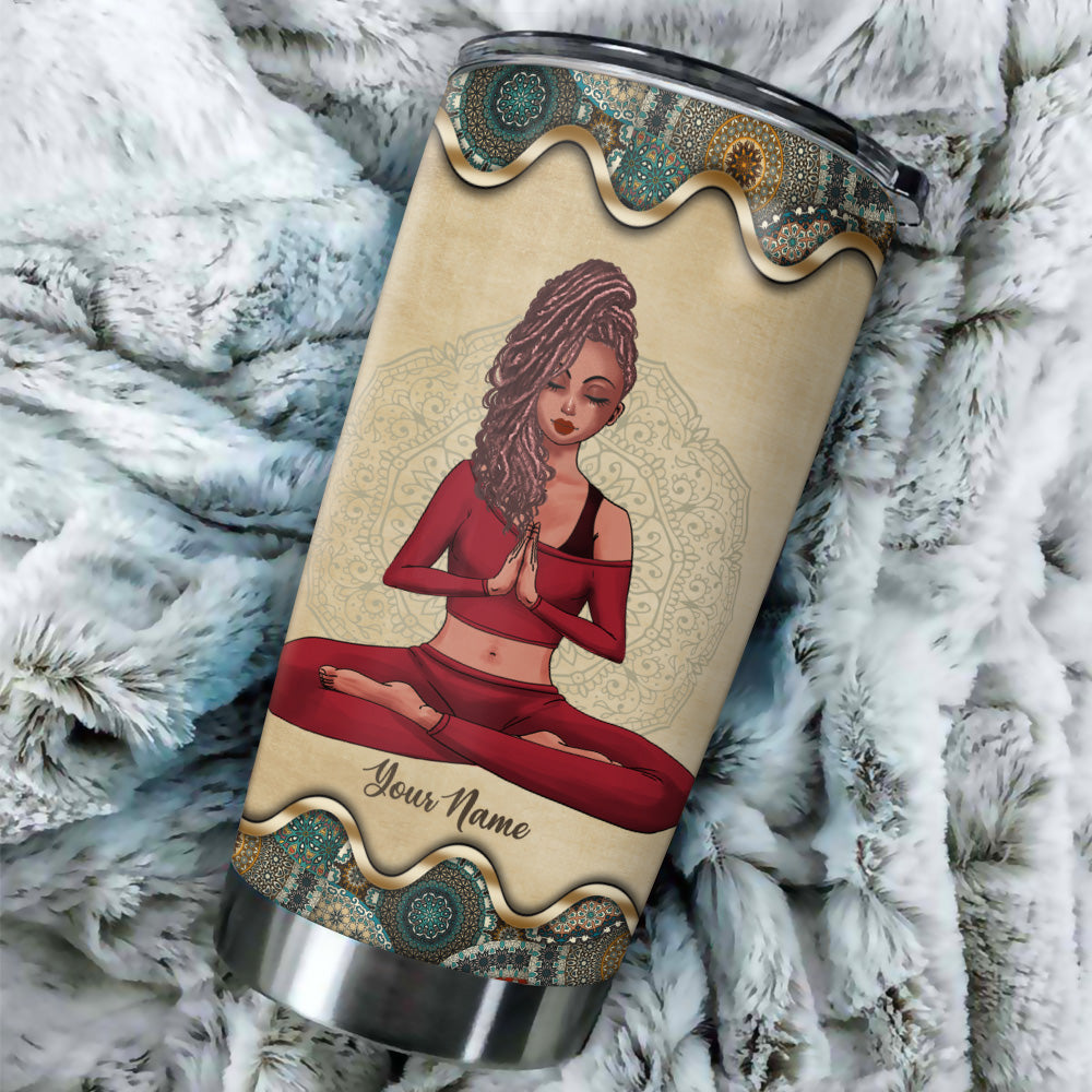 Yoga Custom Tumbler The Path Of Inner Peace Begins With Four Words Not My Fucking Problems Personalized Gift