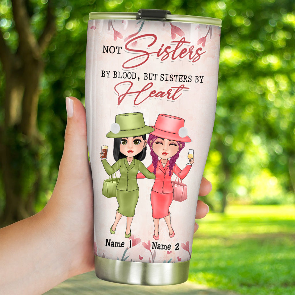 Bestie Custom Tumbler Thank You For Being My Unbiological Sister Personalized Best Friend Gift