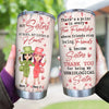Bestie Custom Tumbler Thank You For Being My Unbiological Sister Personalized Best Friend Gift