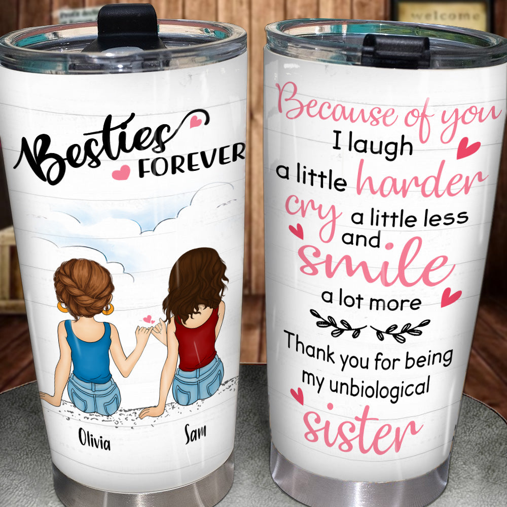 Bestie Custom Wine Tumbler Friends And Alcohol Glue Holding The Shitsh -  PERSONAL84