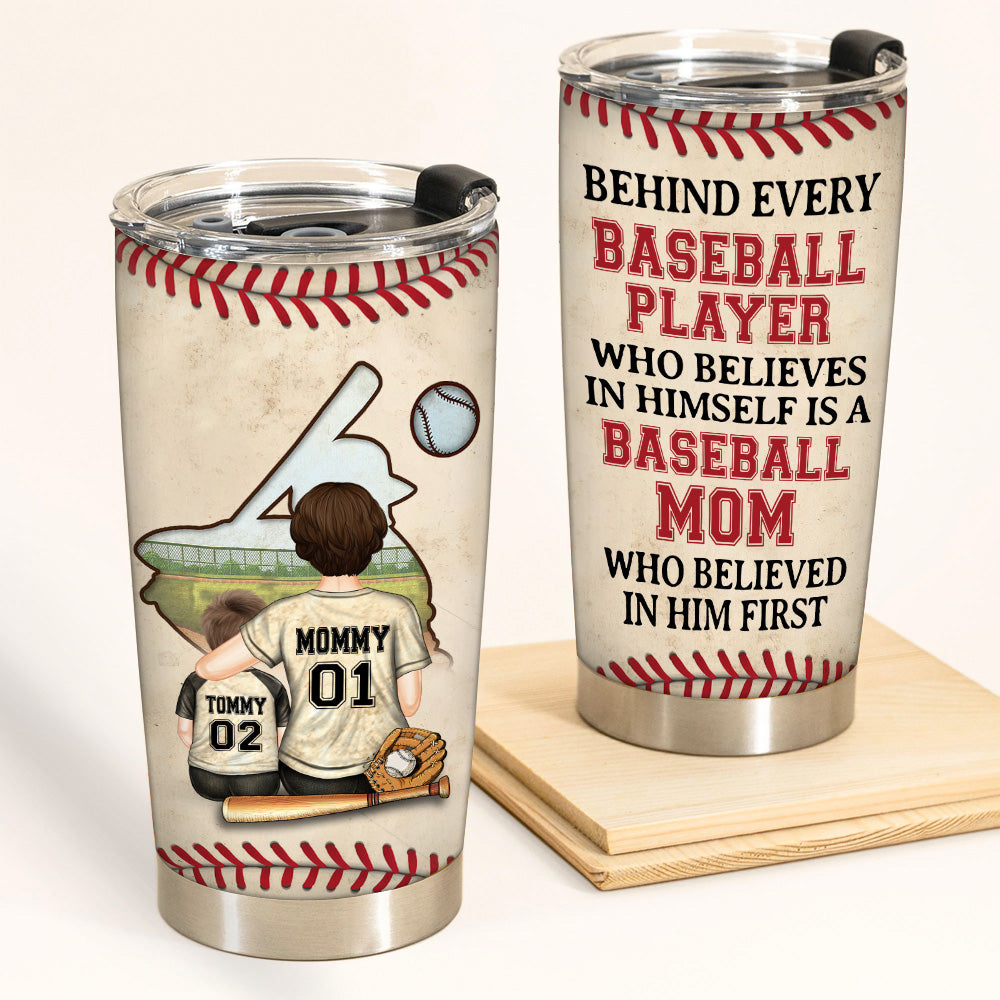 Personalized Baseball Mom Behind Every Baseball Player Custom