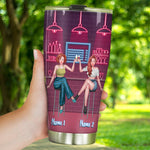 Bestie Custom Tumbler All The Best Friendships Are Based On Sarcasm Laughter Alcohol Personalized Best Friend Gift