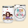 Mom Custom Wine Tumbler From Son Up Till Son Down Mom Of Boys Personalized Gift