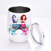 Mermaid Custom Wine Tumbler Are We Drunk Bitch We Might Be Personalized Best Friend Gift