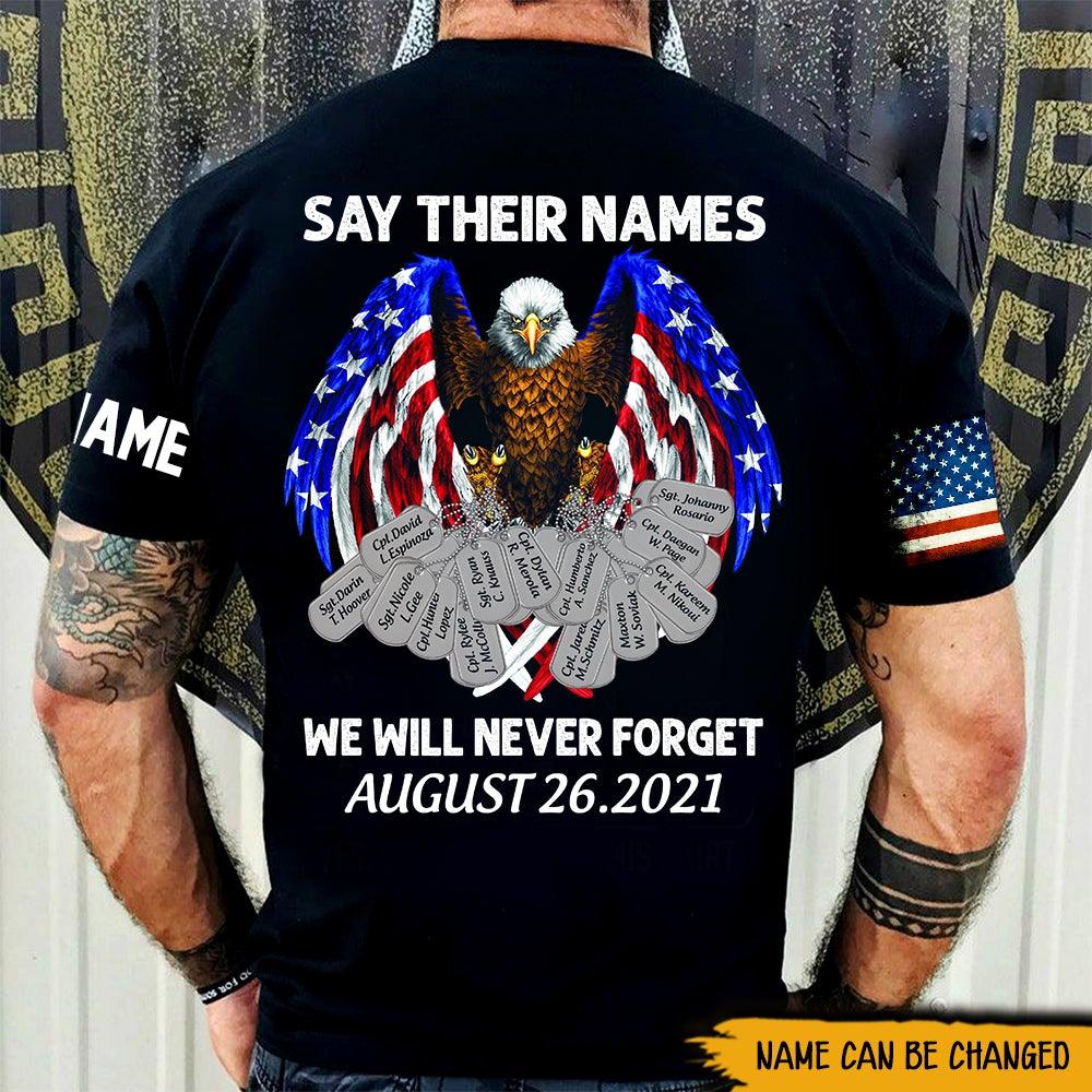 Afghanistan Soldier Custom Shirt Say Their Names Personalized Gift - PERSONAL84