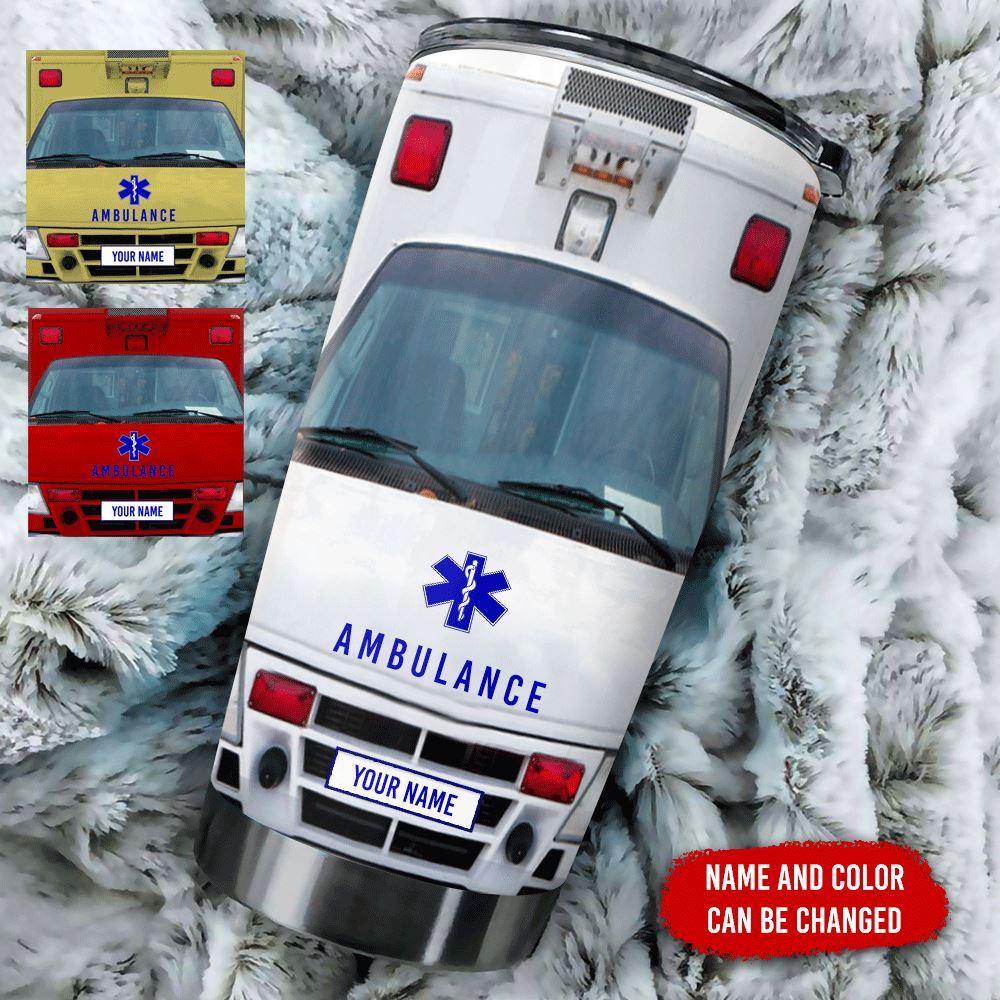 Ambulance Custom Tumbler Ambulance Car Personalized Gift - PERSONAL84