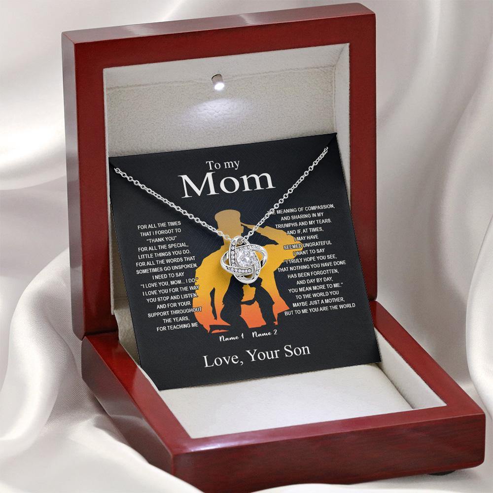 Army Mom Custom Necklace For All The Time Personalized Gift - PERSONAL84