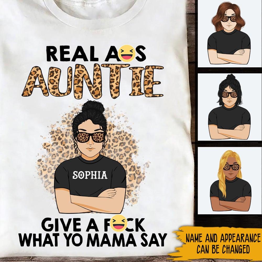 Aunt Custom Shirt Real Ass Auntie Personalized Gift For Aunt