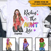 Aunt Custom T Shirt Rockin The Auntie Life Personalized Gift - PERSONAL84