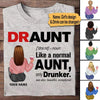 Auntie Mother&#39;s Day Custom T Shirt Draunt Personalized Gift - PERSONAL84