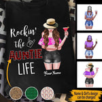 Auntie Mother's Day Custom T Shirt Rockin' The Auntie Life Personalized Gift - PERSONAL84