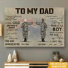 Australian Army Custom Poster You Will Always Be My Dad My Hero Father&#39;s Day Personalized Gift For Father - PERSONAL84