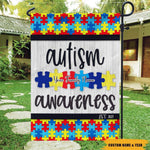 Autism Custom Garden Flag Autism Awareness Personalized Gift - PERSONAL84