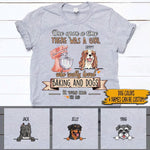 Baking, Dog Shirt Personalized Name And Breed There Was A Girl Who Really Loved Baking And Dogs - PERSONAL84