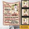 Baseball Custom Blanket Daddy Let&#39;s Go To The Ball Field Personalized Gift - PERSONAL84