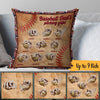 Baseball Custom Pillow Baseball Dad&#39;s Pitching Grips Personalized Gift - PERSONAL84