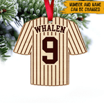 Baseball Custom Shape Ornament Custom Name And Number - PERSONAL84