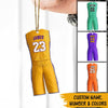 Basketball Christmas Custom Shape Ornament Basketball Uniform Personalized Gift - PERSONAL84