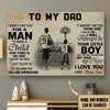 Basketball Dad Custom Poster You Always Be My Dad My Hero Father&#39;s Day Personalized Gift - PERSONAL84