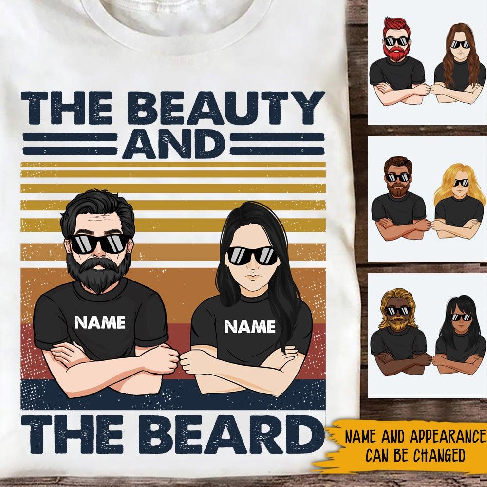 Beard Couple Custom Shirt Beauty And The Beard Personalized Gift - PERSONAL84