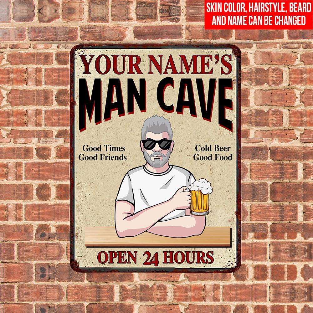 Beer Custom Metal Sign Man Cave Good Friends Cold Beer Personalized Gift - PERSONAL84