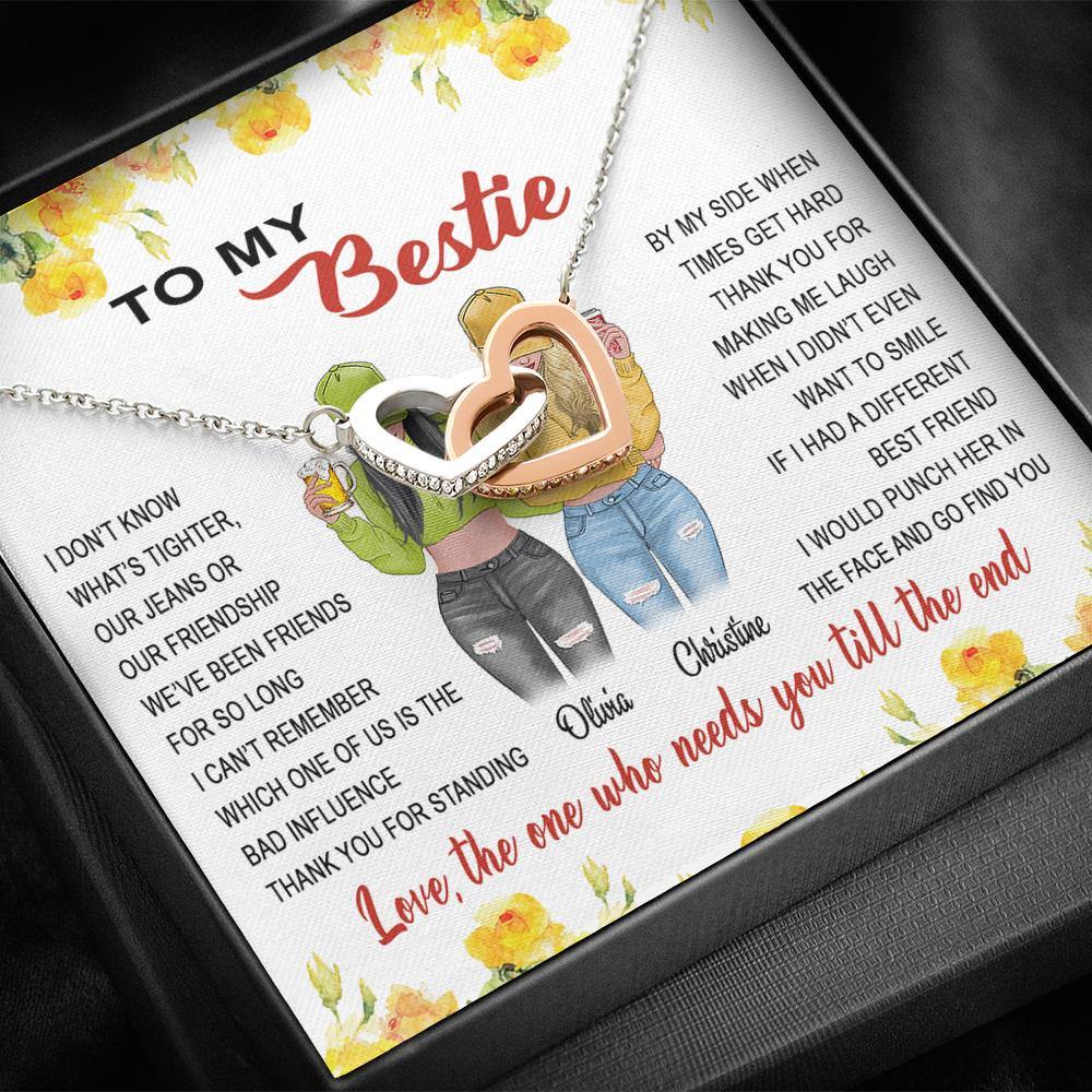 Best Friend Custom Necklace I Don't Know What's Tighter Personalized Gift - PERSONAL84