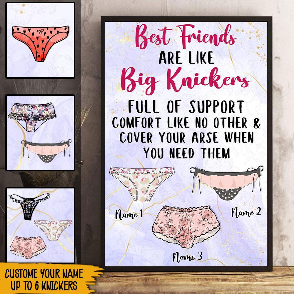 Best Friends Custom Poster Wall Decor Gift Best Friends Are Like Big K -  PERSONAL84
