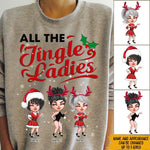 Bestie Christmas Custom Shirt All The Jingle Ladies Personalized Best Friend Gift - PERSONAL84