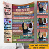 Bestie Custom Blanket Besties Forever I Love You Personalized Best Friend Gift - PERSONAL84