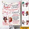 Bestie Custom Blanket Thank You For Standing By My Side Personalized Best Friend Gift - PERSONAL84