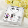 Bestie Custom Necklace The Knot Of Friendship No Matter Where Personalized Gift - PERSONAL84