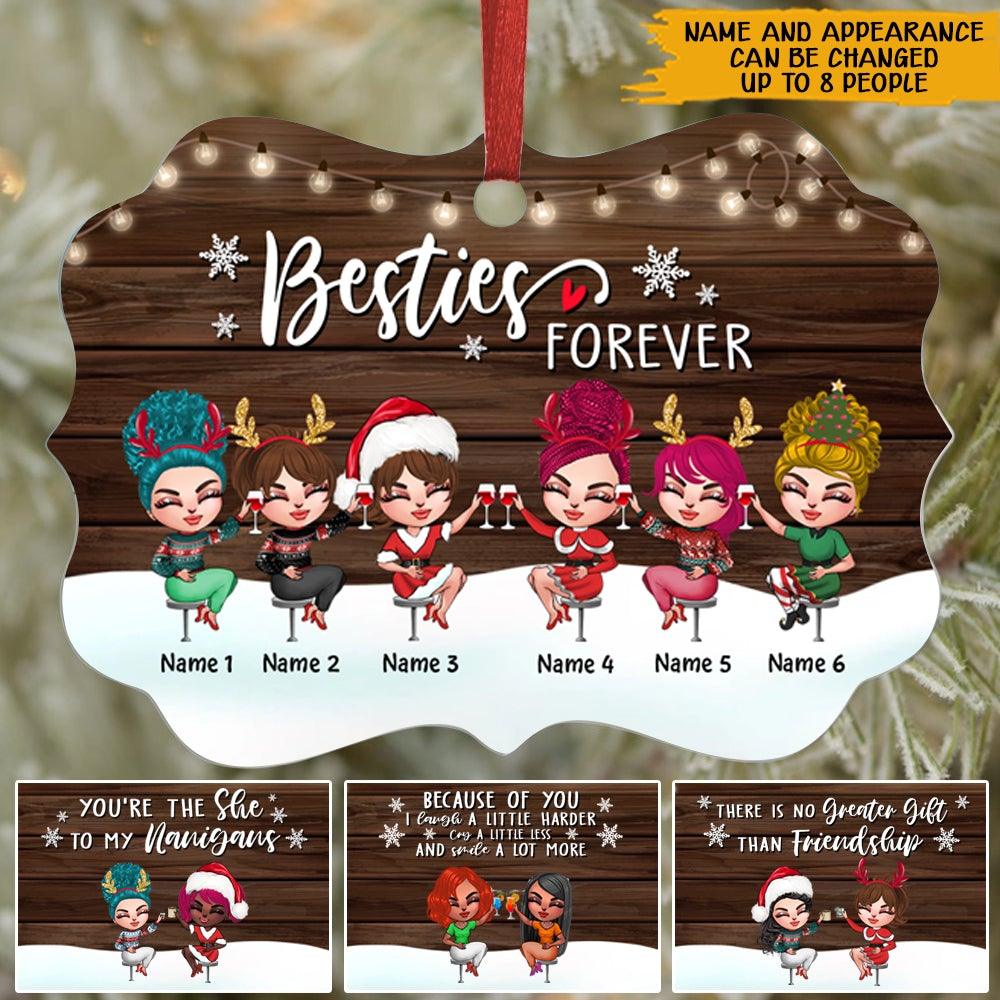 Bestie Custom Ornament Besties Forever Personalized Best Friend Gift - PERSONAL84