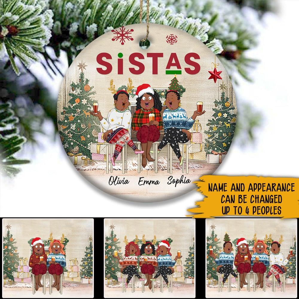 Bestie Custom Ornament Sistas Personalized Gift - PERSONAL84