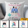 Bestie Custom Pillow Miles Apart But Besties At Heart Personalized Long Distance Best Friend Gift - PERSONAL84
