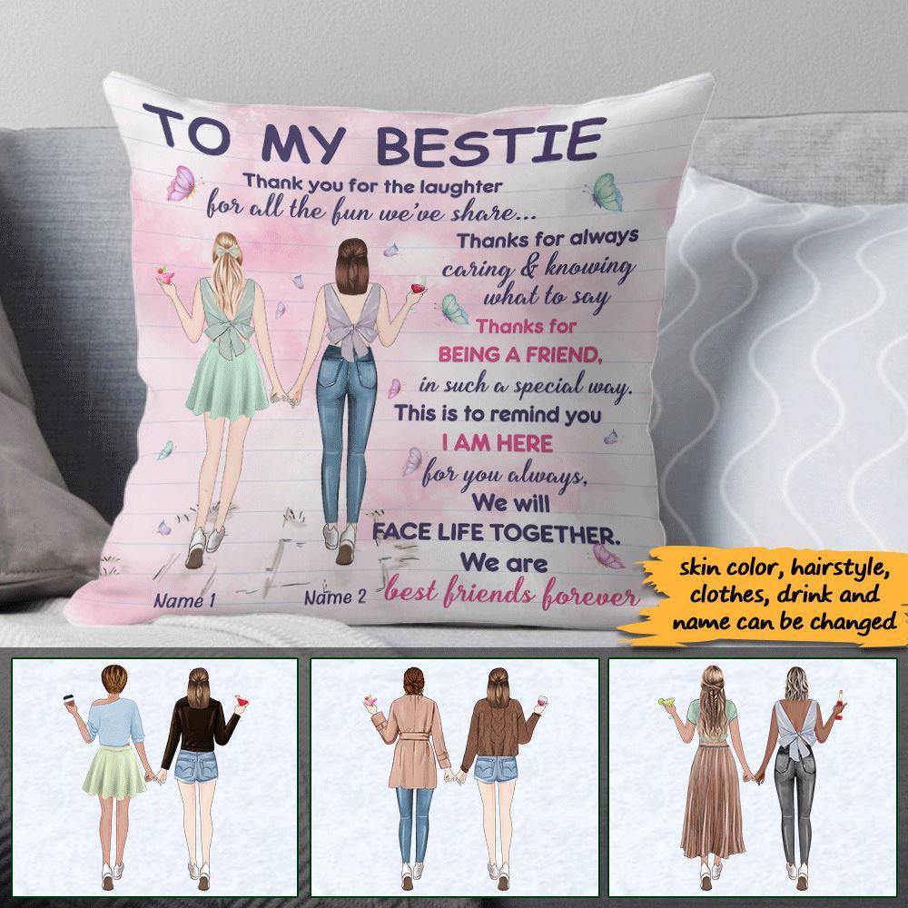 Bestie Custom Pillow We Are Best Friends Forever Personalized Gift - PERSONAL84