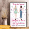 Bestie Custom Poster To My Bestie I Promise You Won&#39;t Have To Face Them Alone Personalized Gift - PERSONAL84