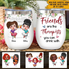 Bestie Custom Wine Tumbler Let's Drink Wine And Judge People Personalized  Best Friend Gift