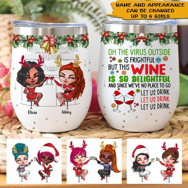 Witch Gift Custom Wine Tumbler Witch By Nature Personalized Best Frien -  PERSONAL84