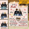 Bestie Custom Wooden Candlestick Thank You For The Laugher And For All The Funny Times Personalized Best Friend Gift - PERSONAL84