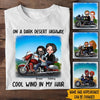 Biker Couple Custom Shirt On A Dark Desert Highway Cool Wind In My Hair Personalized Motorcycle Gift - PERSONAL84