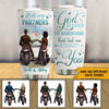 Biker Couple Custom Tumbler God Blessed The Broken Road Personalized Gift - PERSONAL84