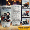 Biker Couple Custom Tumbler Riding Partners For Life I Had You And You Had Me Personalized Motorcycle Gifts