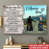 Biker Custom Poster Couple The Day I Met You Valentine&#39;s Day Personalized Gift - PERSONAL84