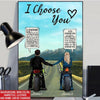 Biker Custom Poster I Choose You To Do Life With Valentine&#39;s Gift - PERSONAL84