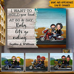 Biker Custom Poster I Want To Hold Your Hands At 80 And Say Let's Go Riding Personalized Gift - PERSONAL84