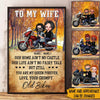 Biker Custom Poster Our Home Ain&#39;t No Castle Your Grumpy Old Biker Personalized Valentine&#39;s Day Gift For Her - PERSONAL84