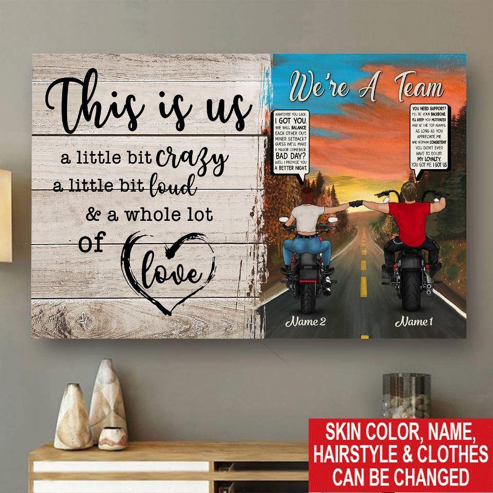 Biker Custom Poster This Is Us Whole Lot Of Love Personalized Gift Valentine's Day - PERSONAL84