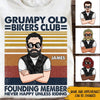 Biker Custom Shirt Grumpy Old Biker Club Founding Member Personalized Gift - PERSONAL84