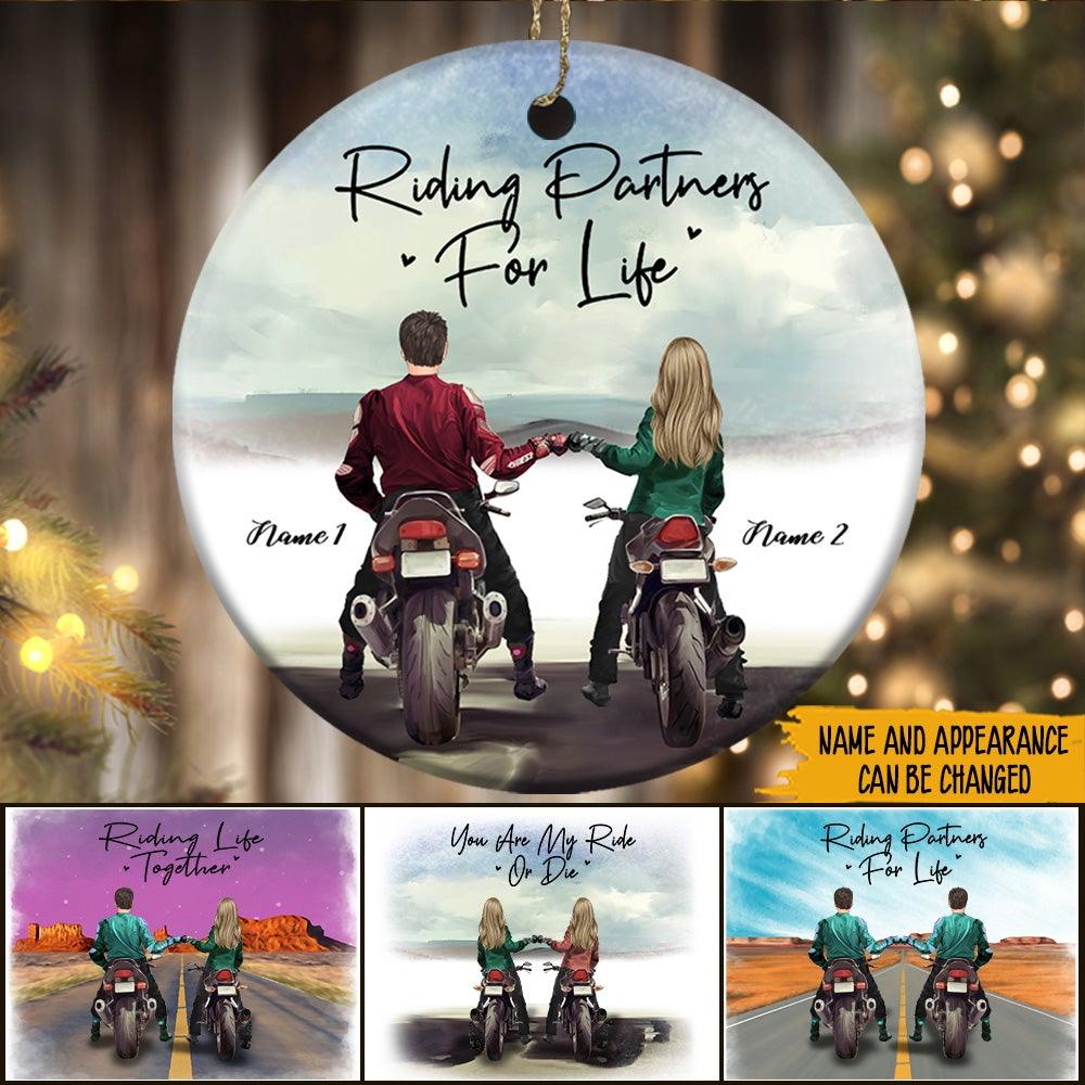 Bikers Custom Ornament Riding Partners For Life Personalized Gift - PERSONAL84