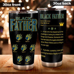 Black Father Custom Tumbler Definition Personalized Gift - PERSONAL84